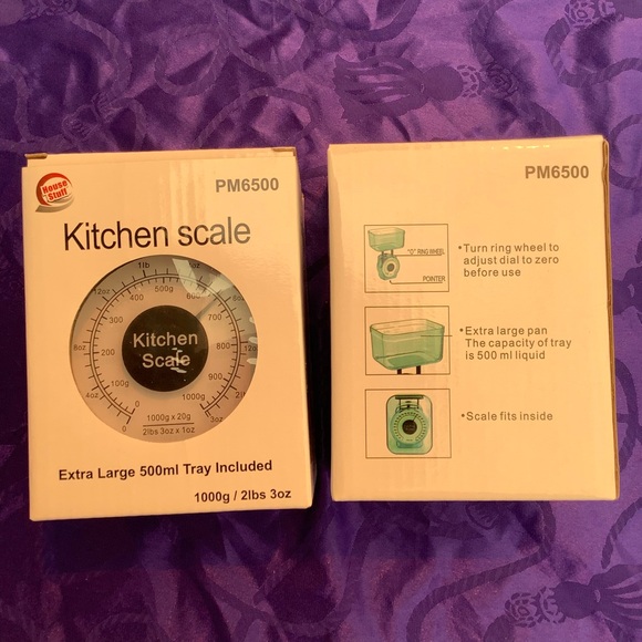 Mechanical Kitchen Scale Transparent Black Plastic - Picture 12 of 16